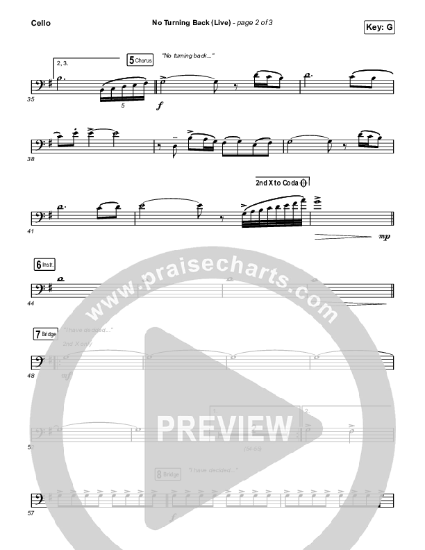 No Turning Back (Live) Cello (The Belonging Co / Hope Darst)