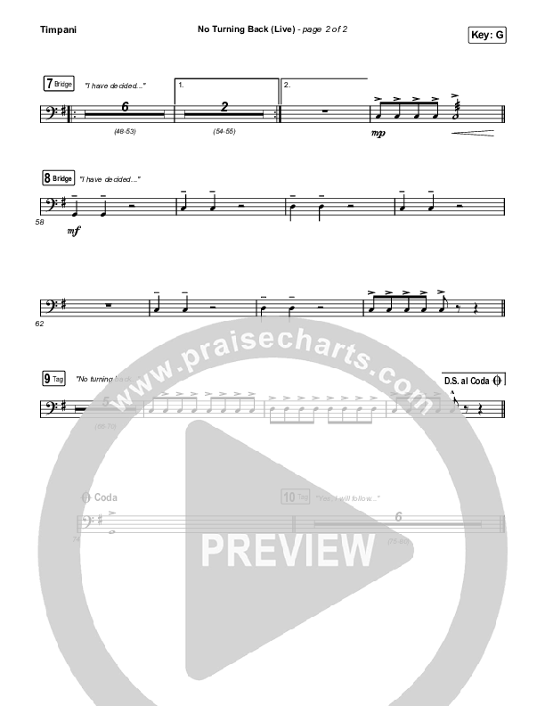 No Turning Back (Live) Timpani (The Belonging Co / Hope Darst)