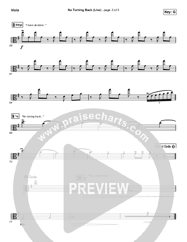 No Turning Back (Live) Viola (The Belonging Co / Hope Darst)