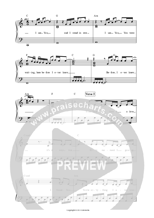 I See You Piano/Vocal (SAT) (Martin Smith)