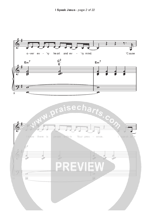 I Speak Jesus (Sing It Now SATB) Octavo (SATB & Pno) (Shylo Sharity / Signature Sessions / Arr. Mason Brown)