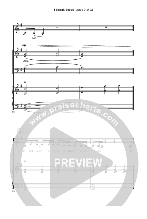 I Speak Jesus (Sing It Now SATB) Octavo (SATB & Pno) (Shylo Sharity / Signature Sessions / Arr. Mason Brown)