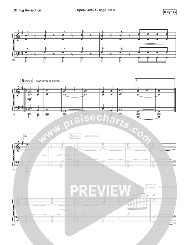 I Speak Jesus (Sing It Now SATB) String Reduction (Shylo Sharity / Signature Sessions / Arr. Mason Brown)