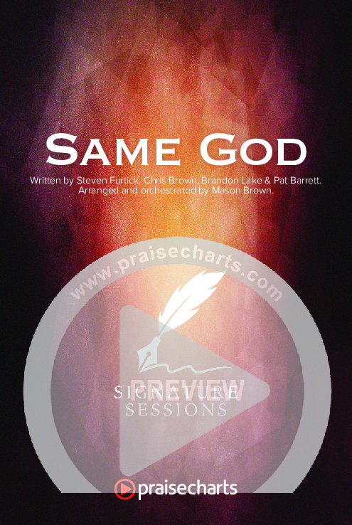 Same God (Worship Choir SAB) Octavo Cover Sheet (Signature Sessions / Arr. Mason Brown)