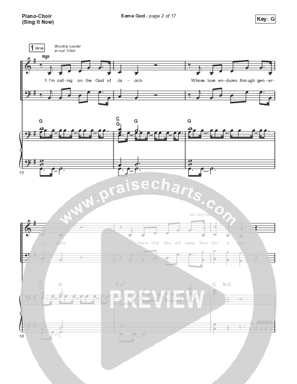 Same God (Sing It Now SATB) Piano/Choir (SATB) (Signature Sessions / Arr. Mason Brown)