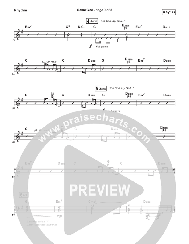 Same God (Sing It Now SATB) Rhythm Pack (Signature Sessions / Arr. Mason Brown)