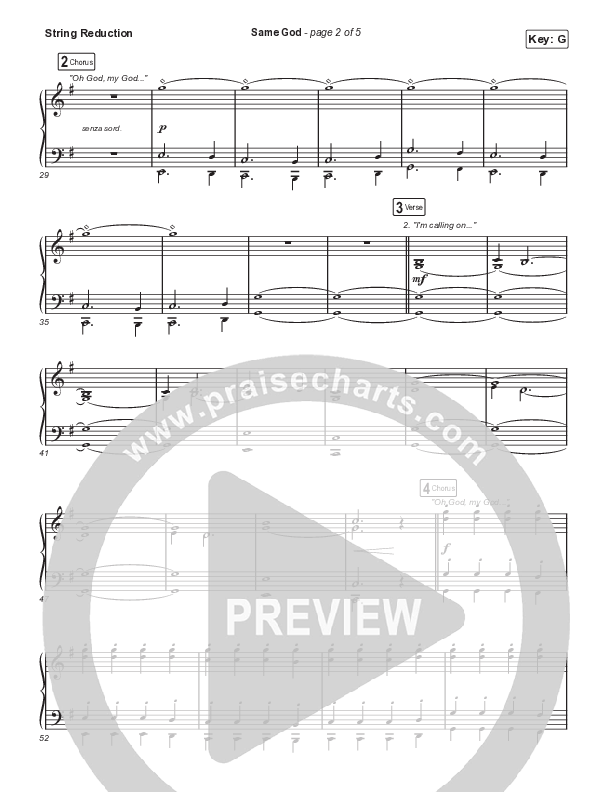 Same God (Sing It Now SATB) String Reduction (Signature Sessions / Arr. Mason Brown)