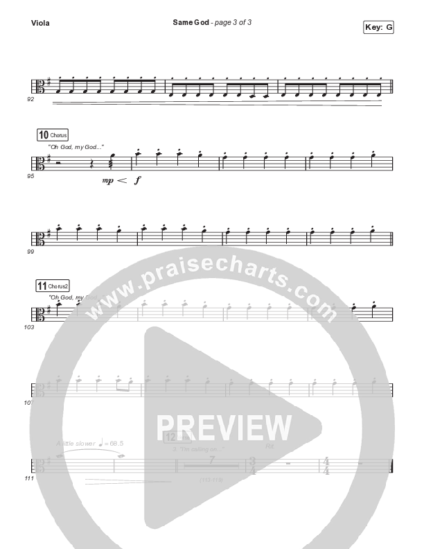 Same God (Sing It Now SATB) Viola (Signature Sessions / Arr. Mason Brown)
