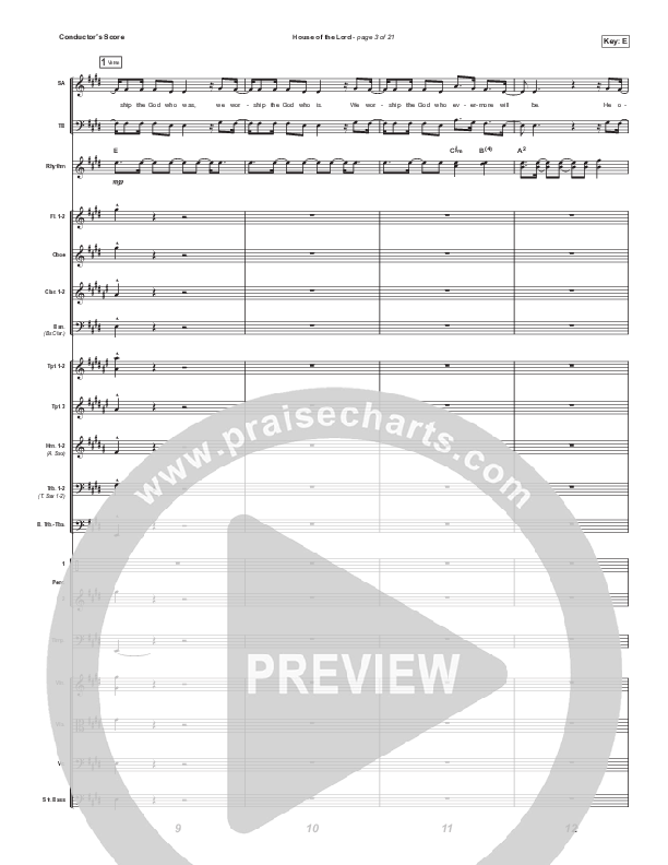 House Of The Lord (Sing It Now SATB) Conductor's Score (Signature Sessions / Arr. Mason Brown)