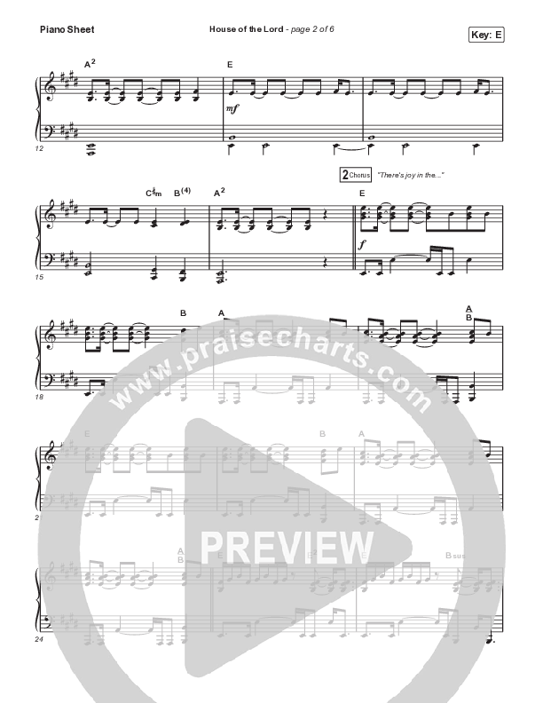 House Of The Lord (Sing It Now SATB) Piano Sheet (Signature Sessions / Arr. Mason Brown)