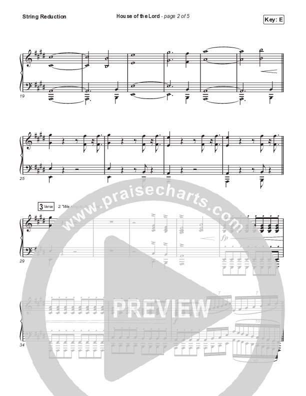 House Of The Lord (Sing It Now SATB) String Reduction (Signature Sessions / Arr. Mason Brown)