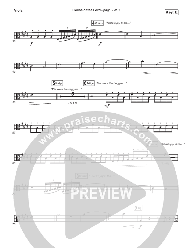 House Of The Lord (Sing It Now SATB) Viola (Signature Sessions / Arr. Mason Brown)