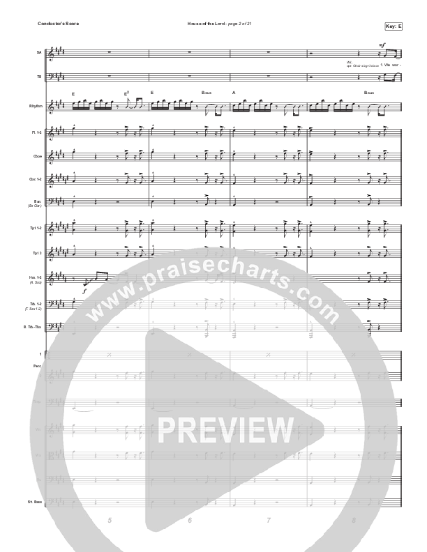 House Of The Lord (Worship Choir SAB) Conductor's Score (Signature Sessions / Arr. Mason Brown)