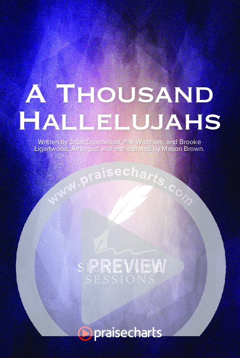 A Thousand Hallelujahs (Worship Choir SAB) Octavo Cover Sheet (Signature Sessions / Arr. Mason Brown)