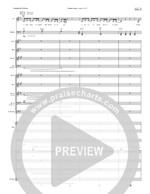 I Speak Jesus (Unison/2-Part Choir) Conductor's Score (Shylo Sharity / Signature Sessions / Arr. Mason Brown)