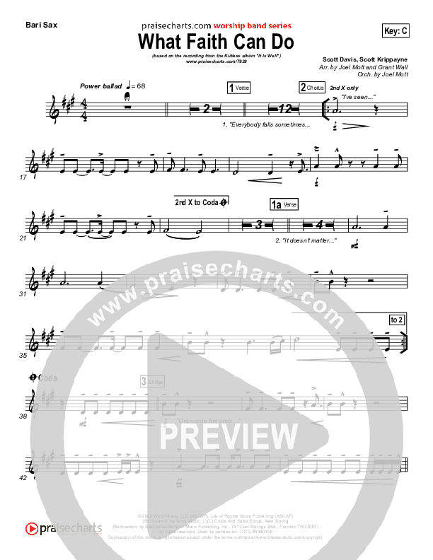 What Faith Can Do Bari Sax (Kutless)