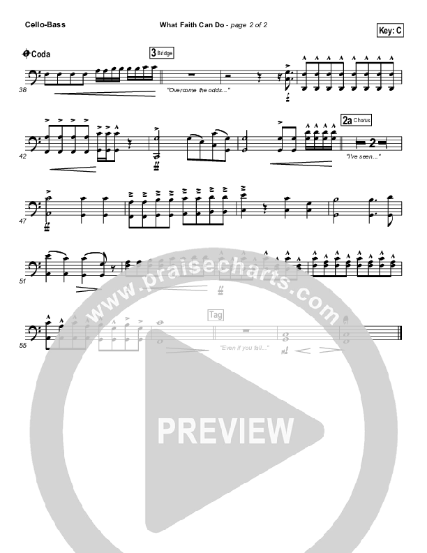 What Faith Can Do Cello/Bass (Kutless)