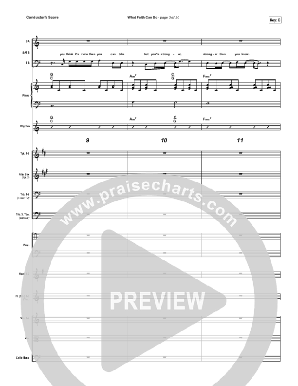 What Faith Can Do Conductor's Score (Kutless)