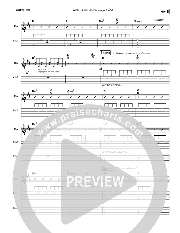 What Faith Can Do Guitar Tab (Kutless)