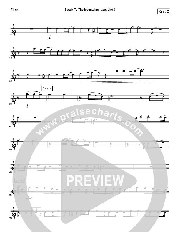 Speak To The Mountains (Instrument Solo) Flute Solo (Chris McClarney)