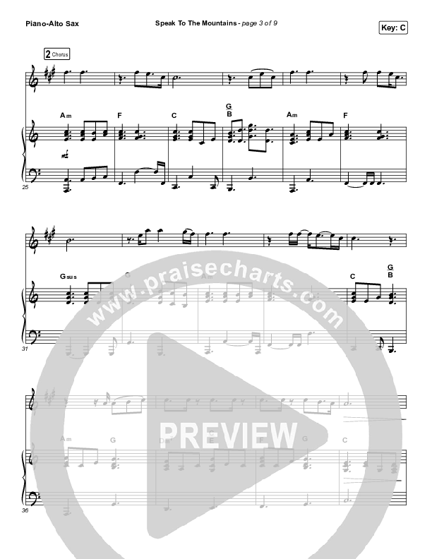 Speak To The Mountains (Instrument Solo) Piano/Alto Sax (Chris McClarney)