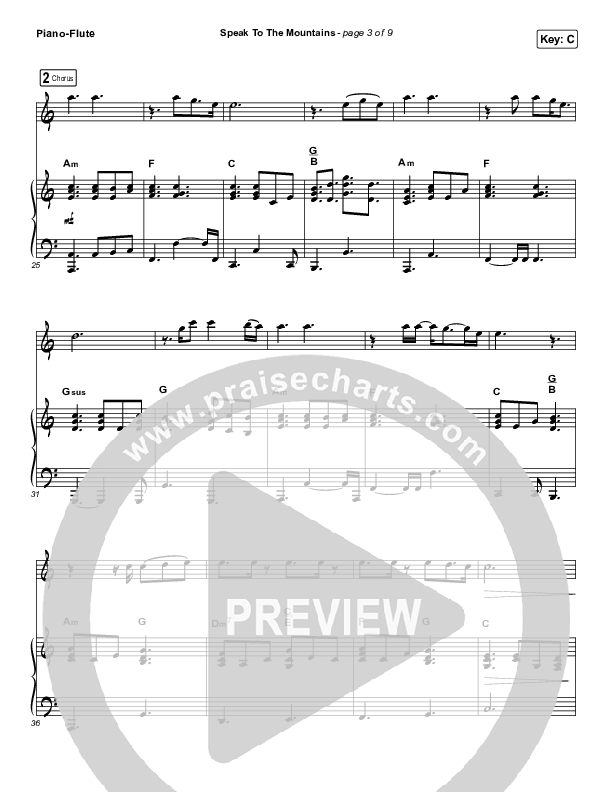 Speak To The Mountains (Instrument Solo) Flute & Piano (Chris McClarney)