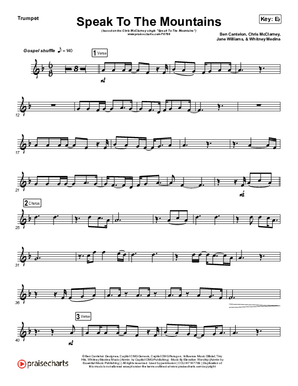 Speak To The Mountains (Instrument Solo) Trumpet Solo (Chris McClarney)