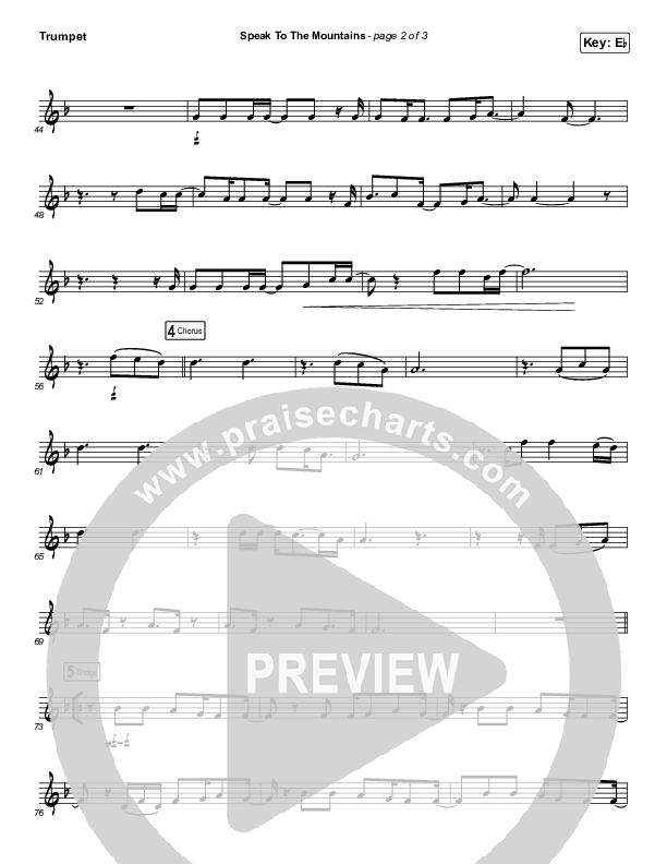 Speak To The Mountains (Instrument Solo) Trumpet Solo (Chris McClarney)