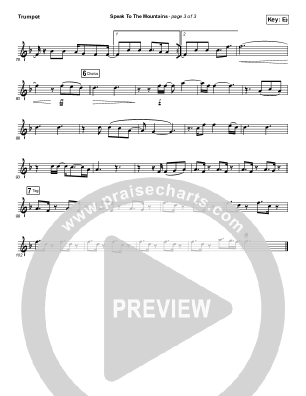 Speak To The Mountains (Instrument Solo) Trumpet Solo (Chris McClarney)