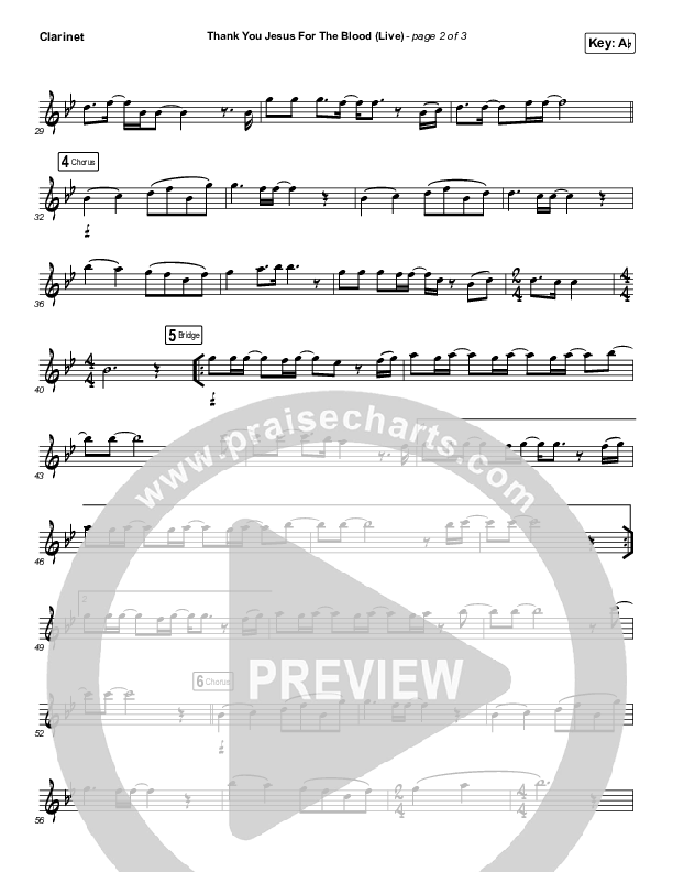 Thank You Jesus For The Blood (Instrument Solo) Clarinet Solo (Charity Gayle)