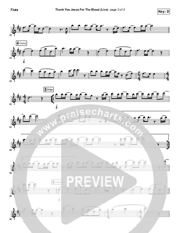 Thank You Jesus For The Blood (Instrument Solo) Flute Solo (Charity Gayle)