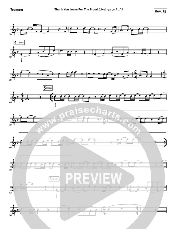 Thank You Jesus For The Blood (Instrument Solo) Trumpet Solo (Charity Gayle)