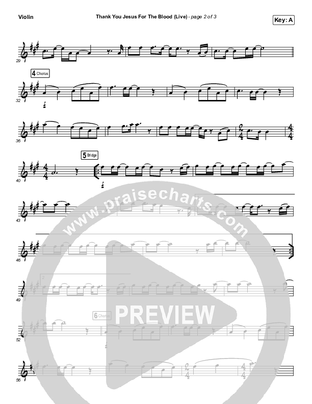 Thank You Jesus For The Blood (Instrument Solo) Violin Solo (Charity Gayle)