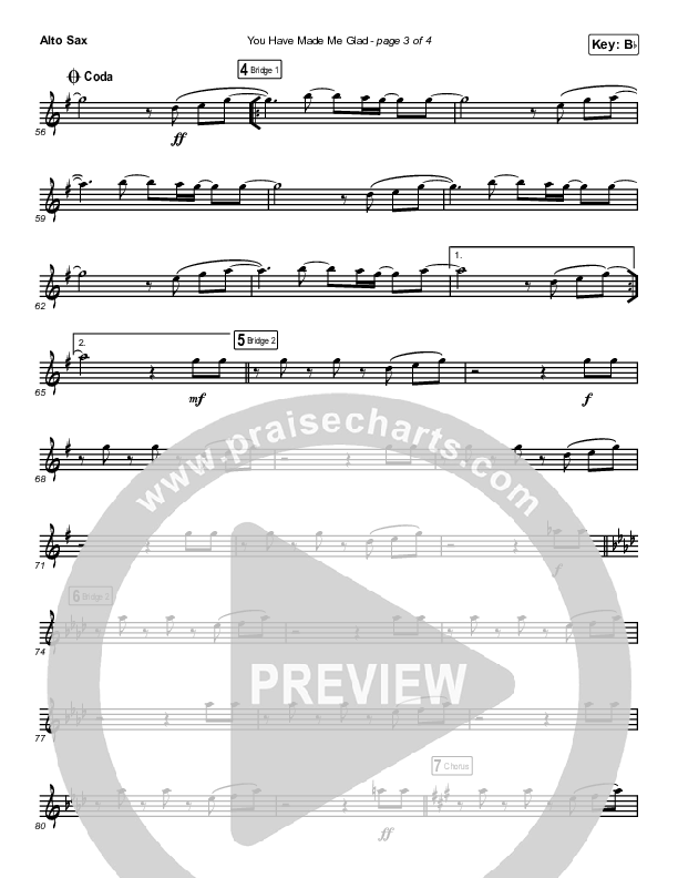 You Have Made Me Glad (Instrument Solo) Alto Sax Solo (Charity Gayle)