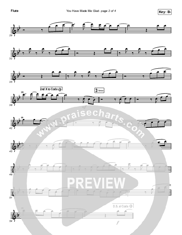 You Have Made Me Glad (Instrument Solo) Flute Solo (Charity Gayle)