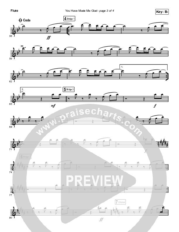 You Have Made Me Glad (Instrument Solo) Flute Solo (Charity Gayle)