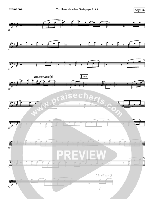 You Have Made Me Glad (Instrument Solo) Trombone Solo (Charity Gayle)