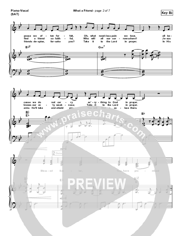 What A Friend Piano/Vocal (SAT) (Mary Kay Henderson / Brad Henderson)