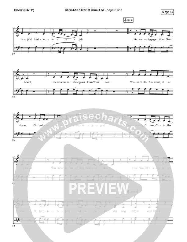 Christ And Christ Crucified (Live) Choir Sheet (SATB) (Lindy Cofer / Circuit Rider Music)