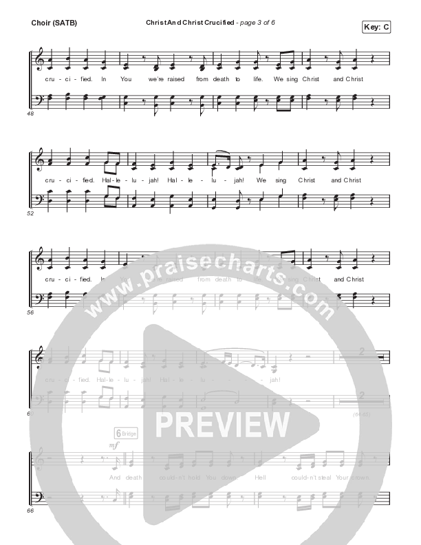 Christ And Christ Crucified (Live) Choir Sheet (SATB) (Lindy Cofer / Circuit Rider Music)