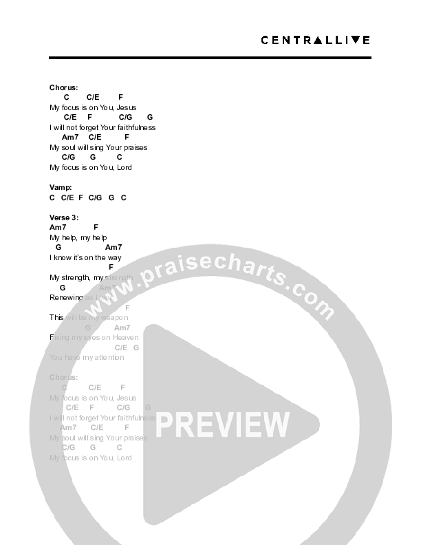 Focus Chord Chart (Central Live)