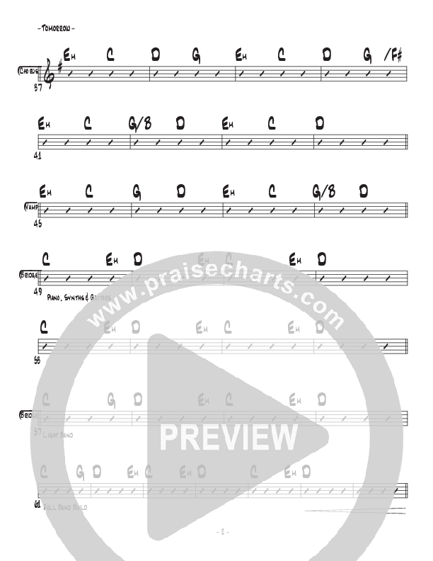 Tomorrow Rhythm Chart (Central Live)