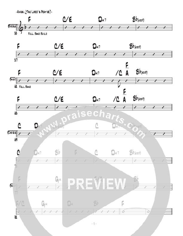 Amen (The Lord's Prayer) Rhythm Chart (Central Live)