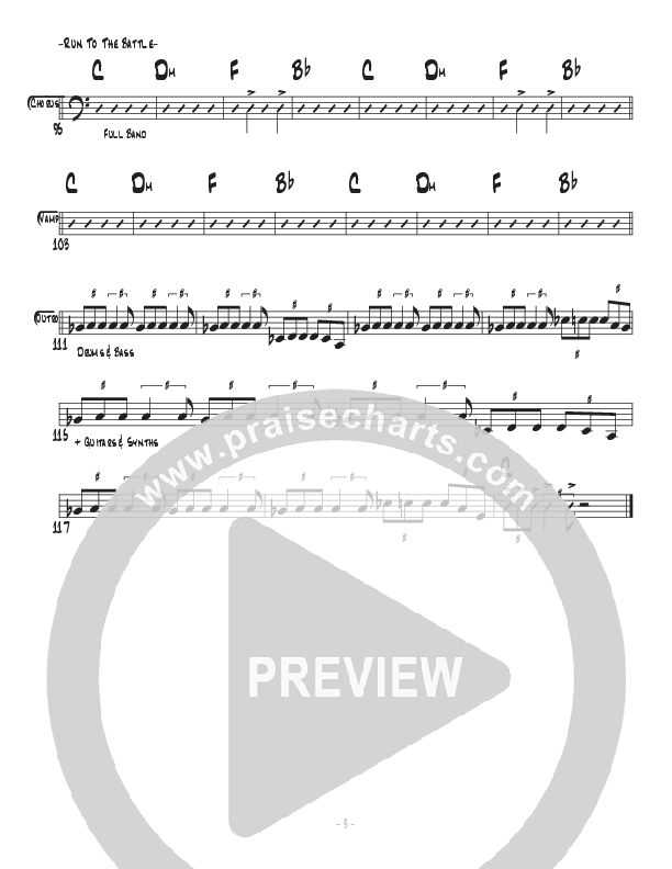 Run To The Battle Rhythm Chart (Central Live)