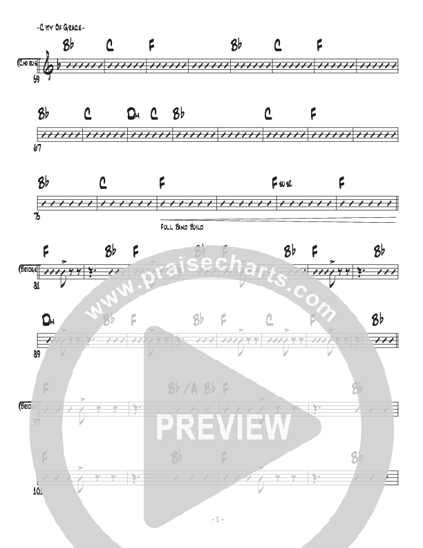 City Of Grace Rhythm Chart (Central Live)