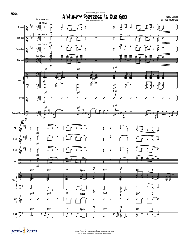 A Mighty Fortress (Instrumental) Conductor's Score (Brad Henderson)