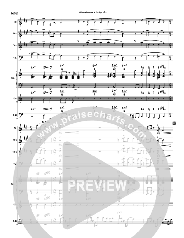 A Mighty Fortress (Instrumental) Conductor's Score (Brad Henderson)