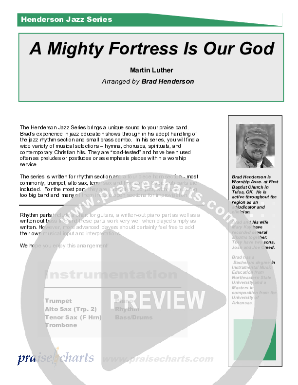 A Mighty Fortress (Instrumental) Orchestration (Brad Henderson)