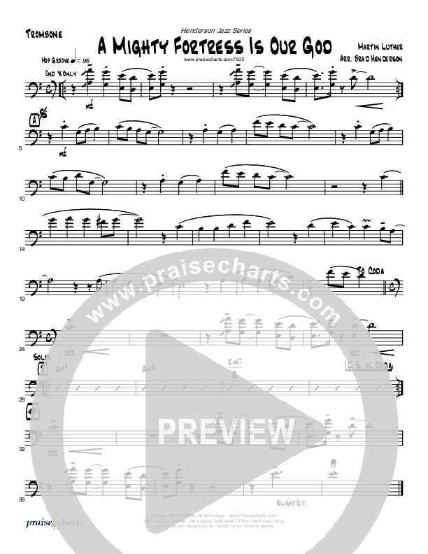 A Mighty Fortress (Instrumental) Trombone (Brad Henderson)