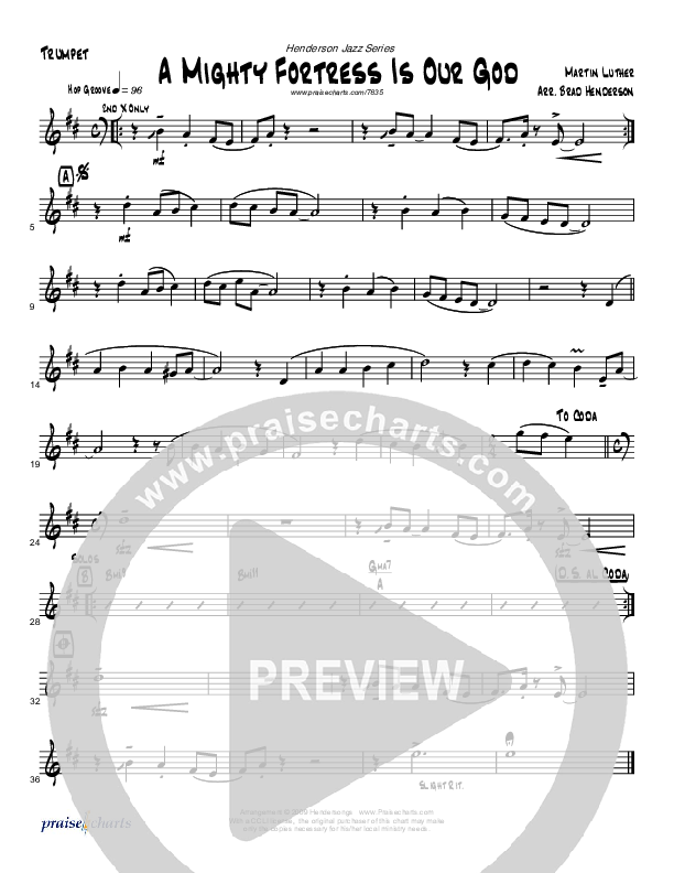 A Mighty Fortress (Instrumental) Trumpet (Brad Henderson)